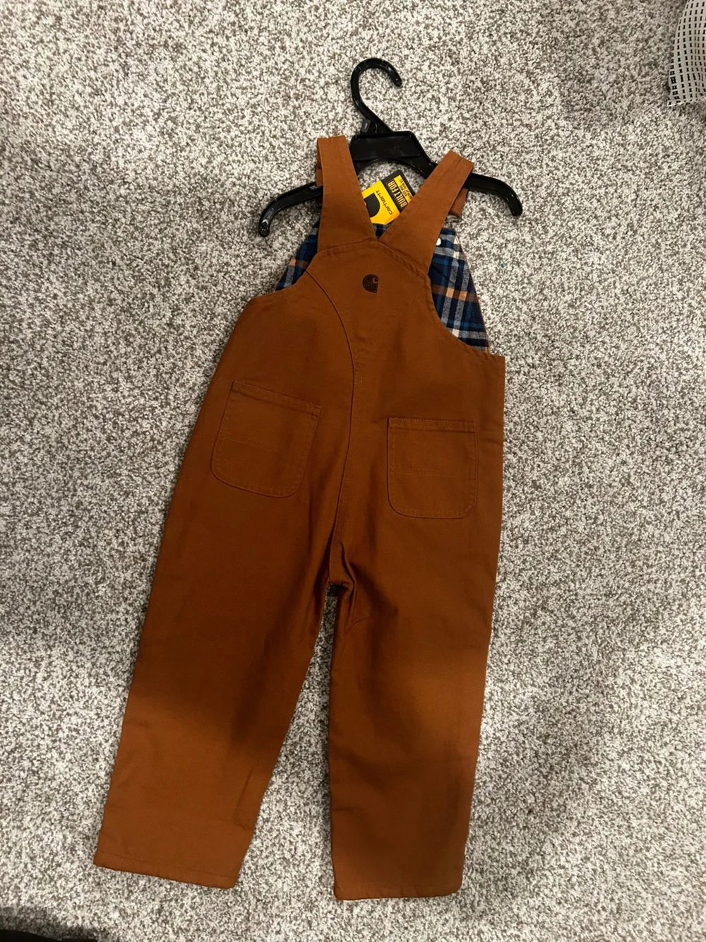 Carhartt Kids/Boys Bib Overalls Brown Duck Canvas – New With Tags